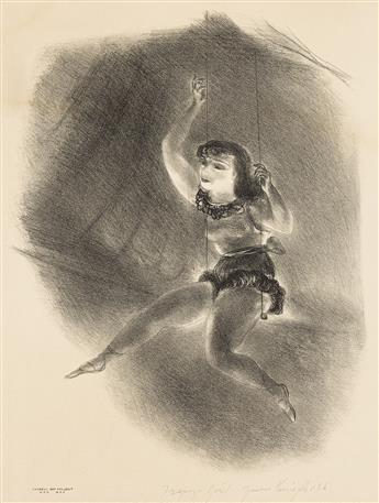 YASUO KUNIYOSHI Tight Rope Performer * Trapeze Girl.